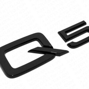 Audi Q5 Gloss Black Rear Letter Liftgate Badge Trunk Emblem Badge Logo Sport